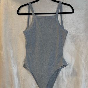 Tobi Grey Open Back Bodysuit